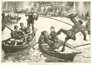 Een watertoernooi in de vijftiende eeuw door Edward Morant Cox