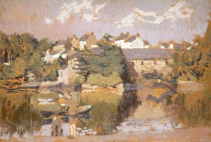 Gebouwen bij een rivier, 1923-1943