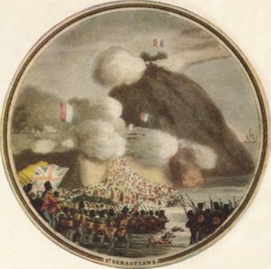 Bestorming van St. Sebastian, 1815, 1910