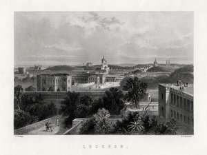 Lucknow, Uttar Pradesh, India, 19e eeuw door Edward Paxman Brandard