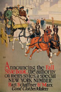 Een herentijdschriftomslag voor The Fall Style Book, 1911 door Edward Penfield