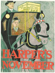 Harpers New Monthly Magazine, november 1896 door Edward Penfield