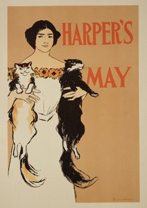 Reproductie van een poster die het Mei-nummer van 