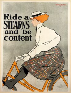 Rijd een Stearns en wees tevreden, c1896 door Edward Penfield