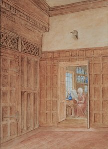 Hoek van de Grote Zaal met de praktijk van Dr. Charles door Edward Pretty