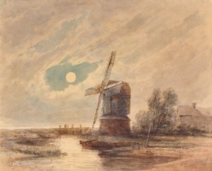 Landschap met windmolen