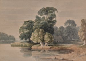 Landschap met rivier of meer