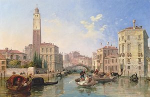 Grand Canal: San Geremia en de Ingang naar de Canneregio door Edward Pritchett
