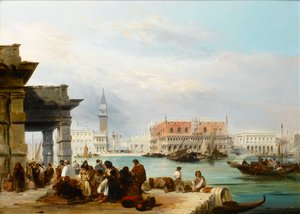 De Mollo vanaf de Dogana, Venetië door Edward Pritchett
