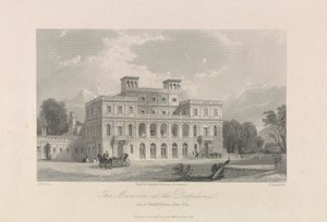 Het Landhuis bij de Deepdene. Zetel van Henry Thomas Hope, Esq. door Edward Radclyffe