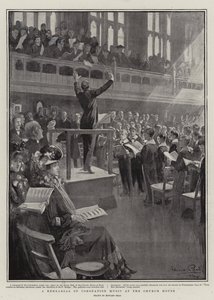 Een Repetitie van Kroningsmuziek in het Kerkhuis door Edward Read