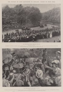 De terugkeer van Lord Kitchener naar Engeland, scènes in Hyde Park door Edward Read