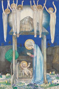 De geboorte van Christus door Edward Reginald Frampton