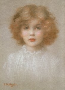 Portret van een Jong Meisje door Edward Robert Hughes