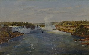 Niagara Watervallen door Edward Roper