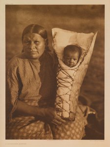 Een Comanche-moeder door Edward S. Curtis