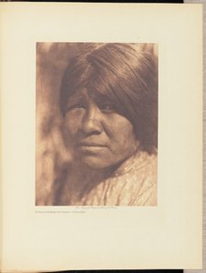 Een jonge vrouw van Campo - Diegueño door Edward S. Curtis