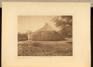 Ceremonieel Huis - Wichita door Edward S. Curtis