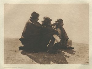 Portfolio I, Plaat 36: Een bezienswaardigheid-Navaho door Edward S. Curtis