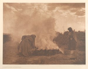 Pottenbakkers in Santa Clara door Edward S. Curtis