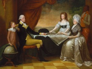 De Familie Washington door Edward Savage