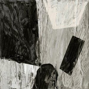 Getextureerd, abstract, monochroom door Edward Selkirk