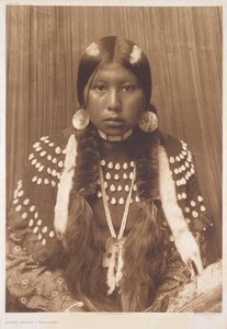 Stoffige jurk - Kalispel door Edward Sheriff (after) Curtis