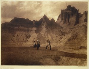 In de Bad Lands door Edward Sheriff (after) Curtis
