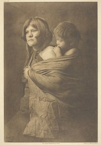 Een Hopi-moeder door Edward Sheriff Curtis