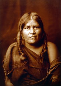 Een Hopi-vrouw, indiaan, c. 1904 door Edward Sheriff Curtis