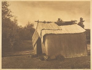 Een mattenhuis - Skokomish