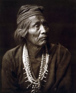 Nesjaja Hatali, indiaan, Navajo, c. 1904 door Edward Sheriff Curtis