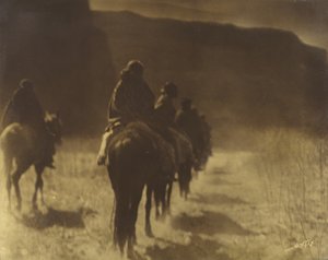 Het verdwijnende ras — Navaho Plaat 1, Volume 1 uit de serie The North American Indian, c. 1904 door Edward Sheriff Curtis