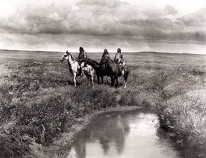 Drie Amerikaanse Indiaanse Hoofden, c.1900