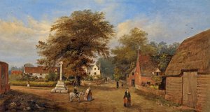 Hempsted Dorp, Gloucestershire, ca. 1880 door Edward Smith