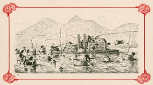 Een ongeregistreerd zeegevecht door Edward Tennyson Reed