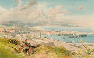 Barcelona, vanaf Montjuich door Edward Theodore Compton