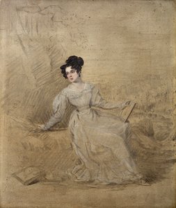 Portret van Jane Moresley door Edward Villiers Rippingille