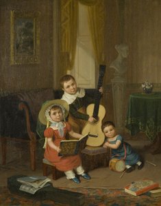Het Jonge Trio door Edward Villiers Rippingille
