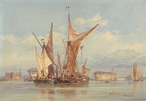 Bomvrije batterij bij Gillingham, aan de Medway