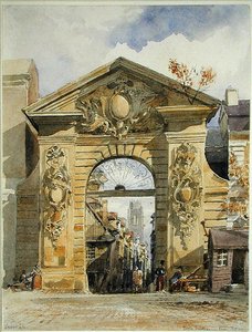 Porte Guillaume Leon, Rouen door Edward William Cooke