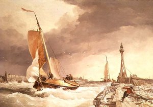 Zeegezicht door Edward William Cooke