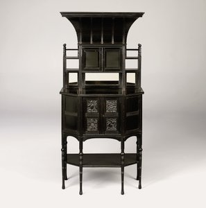 Een gezwart kabinet, c.1873 door Edward William Godwin
