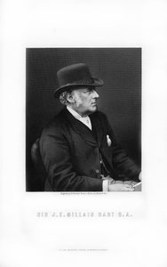 Sir John Everett Millais, Prerafaëlitische schilder, 1899 door Edward William Stodart