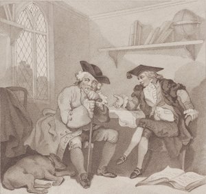 Een collegescène, of een vruchteloze poging op de beurs van..., [1 augustus 1787], heruitgegeven 1 juli 1802