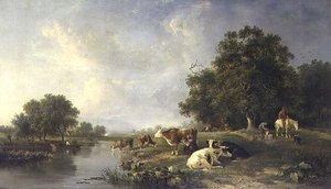 Landschap met vee