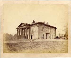 Uitzicht op Roundhay House, Roundhay Park, Leeds door Edward Wormald