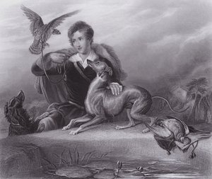 De Vrienden van de Hoofdman door Edwin (after) Landseer