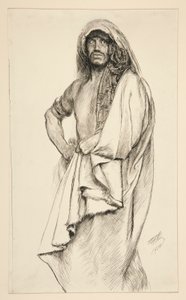 Aaron, uit Titus Andronicus door Edwin Austin Abbey