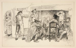 Een Ale House Room door Edwin Austin Abbey